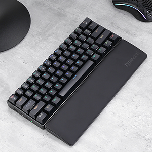 Redragon P035 Meteor S Keyboard Wrist Rest Pad Soft Memory Foam w/ Anti-Slip Rubber Base For 60% 61 Keys Compact Size